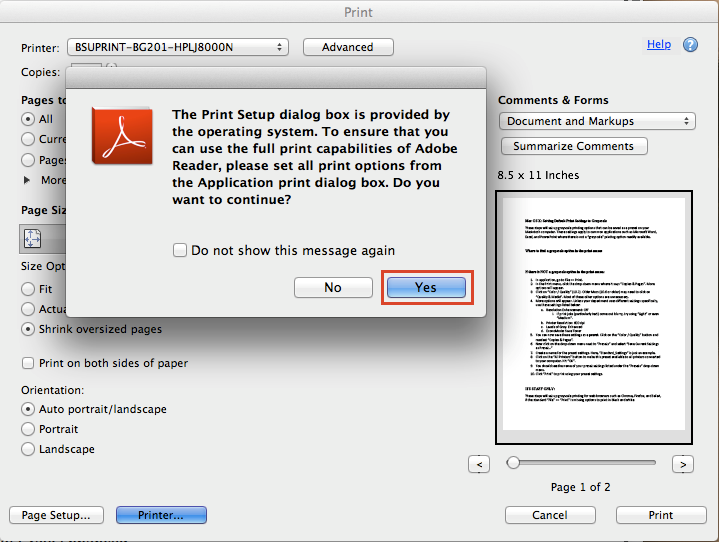 adjust resolution document adobe pro for mac